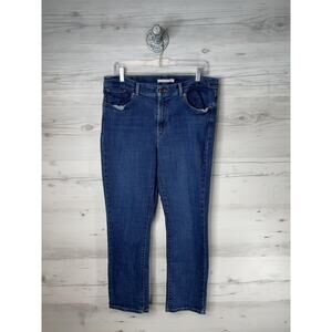 Levis Classic Straight Jeans Womens 14 Blue Stretch Denim Medium Wash 39250-0002